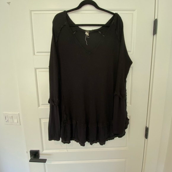 Free People We the Free waffle knit long sleeve - Picture 1 of 2